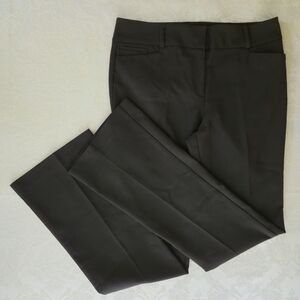 7th Avenue Sophisticated Women's Black Straight Leg Trousers Size 10 Tall